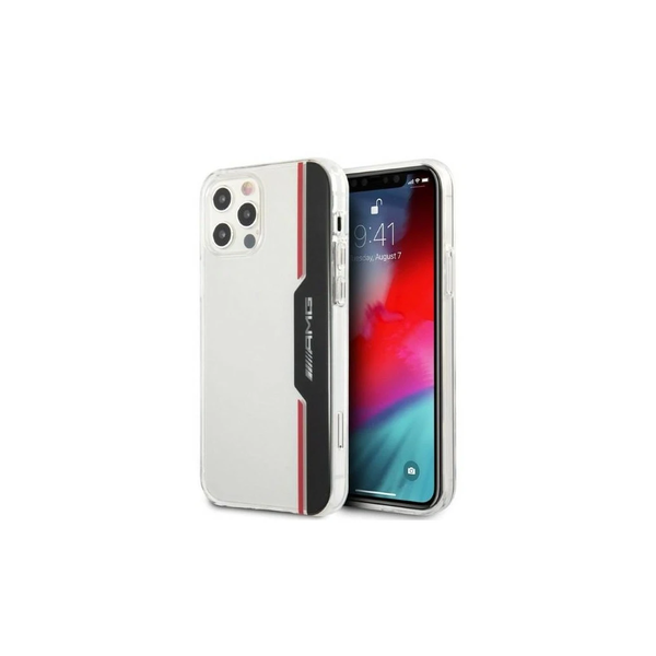 AMG AMHCP12MTVLBR iPhone 12/12 Pro 6.1 készülékhez kemény tok Electroplate Vertical design átlátszó