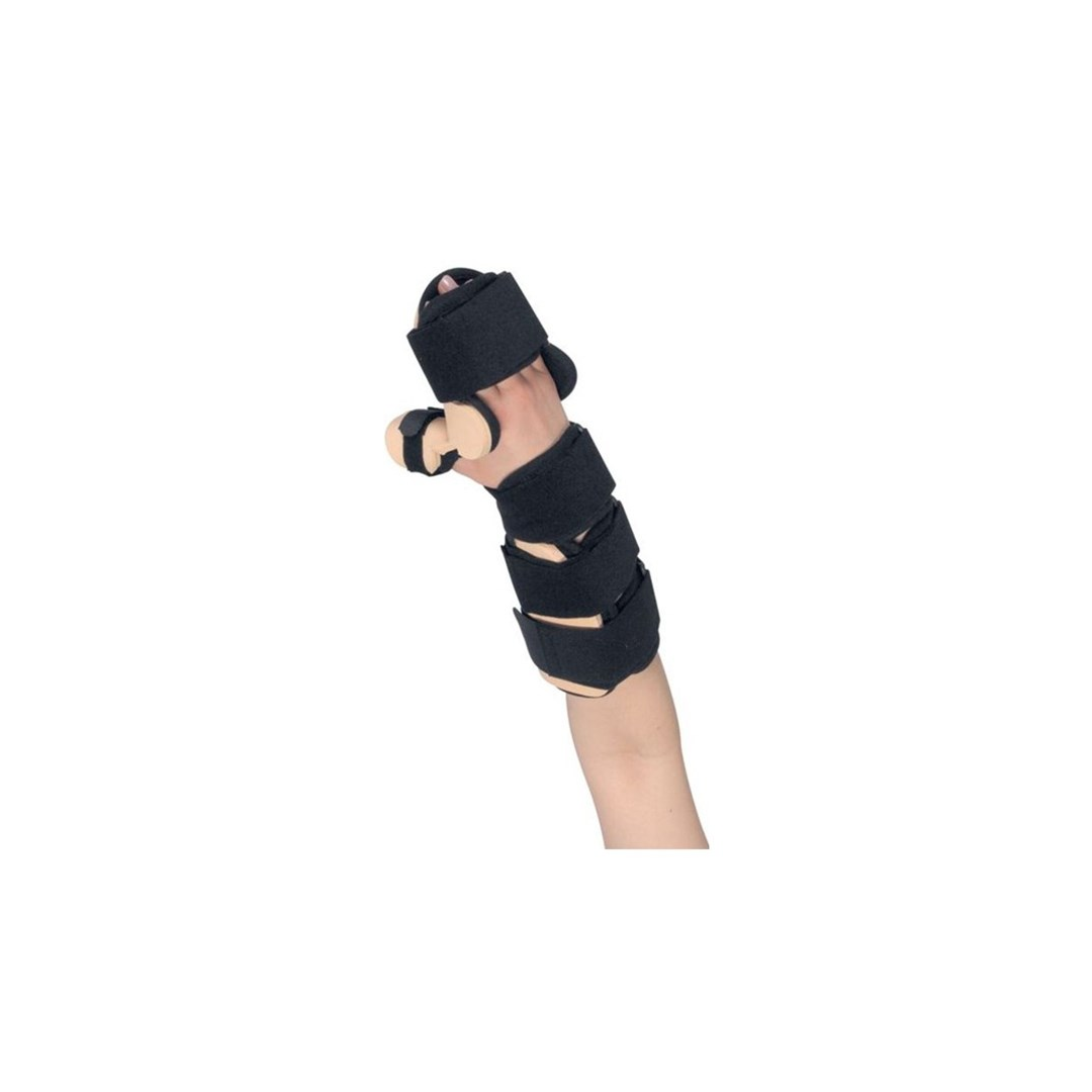 Qmed Kéz- és Alkar Rögzítő ortézis Hüvelykujj Támasztékkal S Jobb - Fekete (DRQF0D)