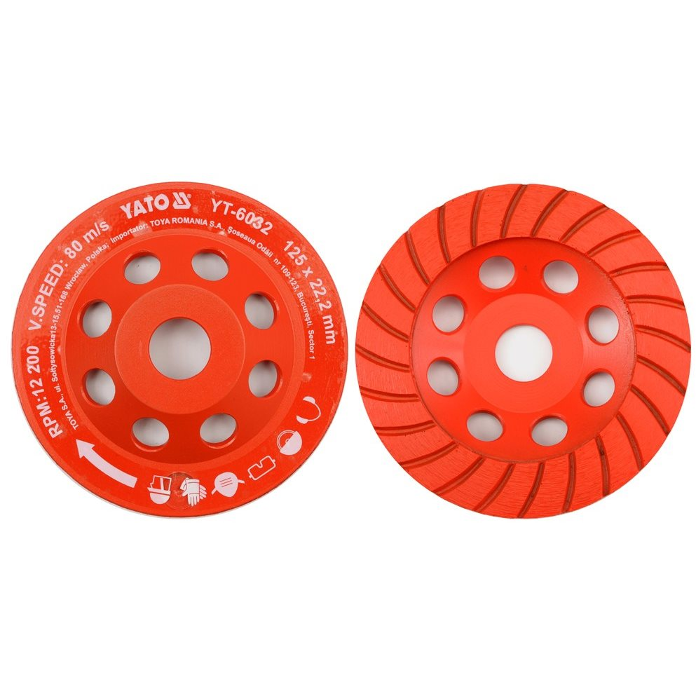 Yato gyémánt korong 125 x 22,2 mm csiszoló (5906083960321)