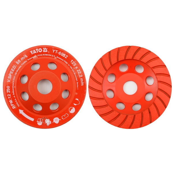 Yato gyémánt korong 125 x 22,2 mm csiszoló