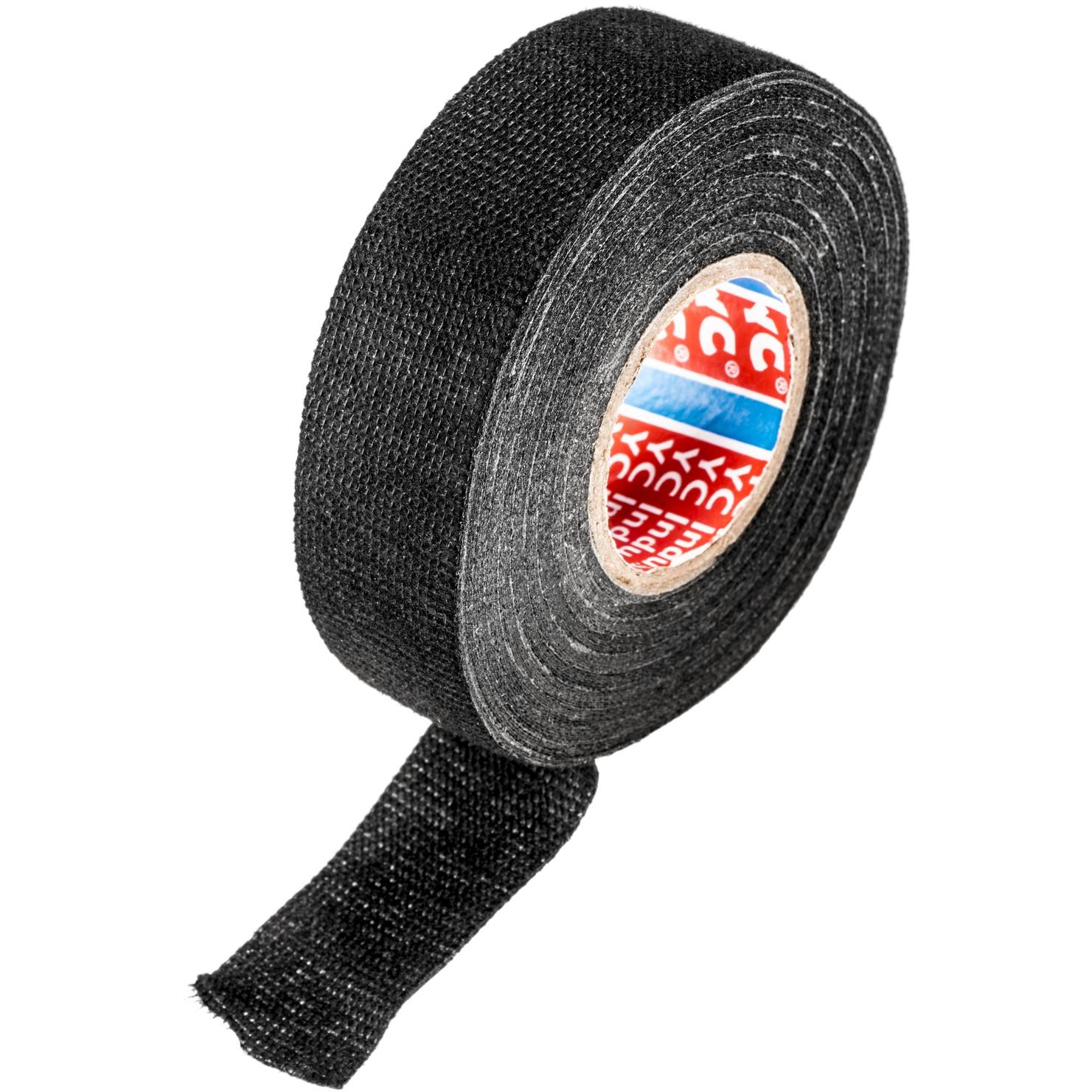 ACI insulating tape PET textile tape 25 mm x 15 m black, for cable harnesses (9901339)