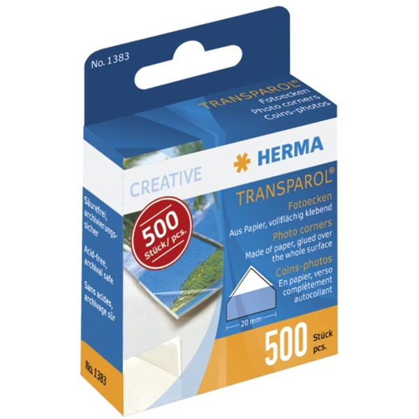 HERMA Transparol Fotoecken 500 St.