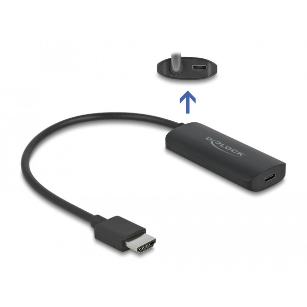 Адаптер HDMI > USB-C (ST-BU) 8K DeLOCK Черен (64212)