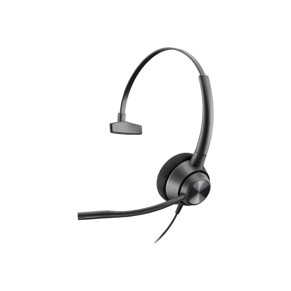 HP Poly EncorePro 310 Monoaural with Quick Disconnect Headset TAA Bedraad Hoofdband Oproepen/muziek Zwart