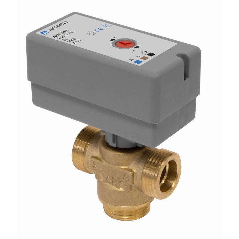 AFRISO 1664300 3-utas zónaszelep AZV 643 DN20, G1", Kvs 8 m3/h (1664300)