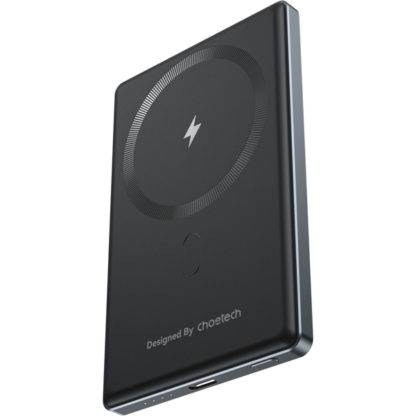 ChoeTech PD20W 5000mAh Ultra-thin magnetic power bank-SUPER SLIM only 8.9mm Black