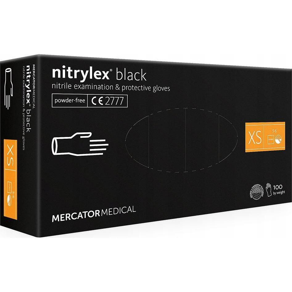 Egyszer használatos XS védőkesztyű - Fekete (100db) (RD30104001)