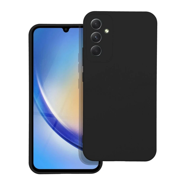 Samsung Galaxy A34 5G készülékhez szilikon tok, fekete