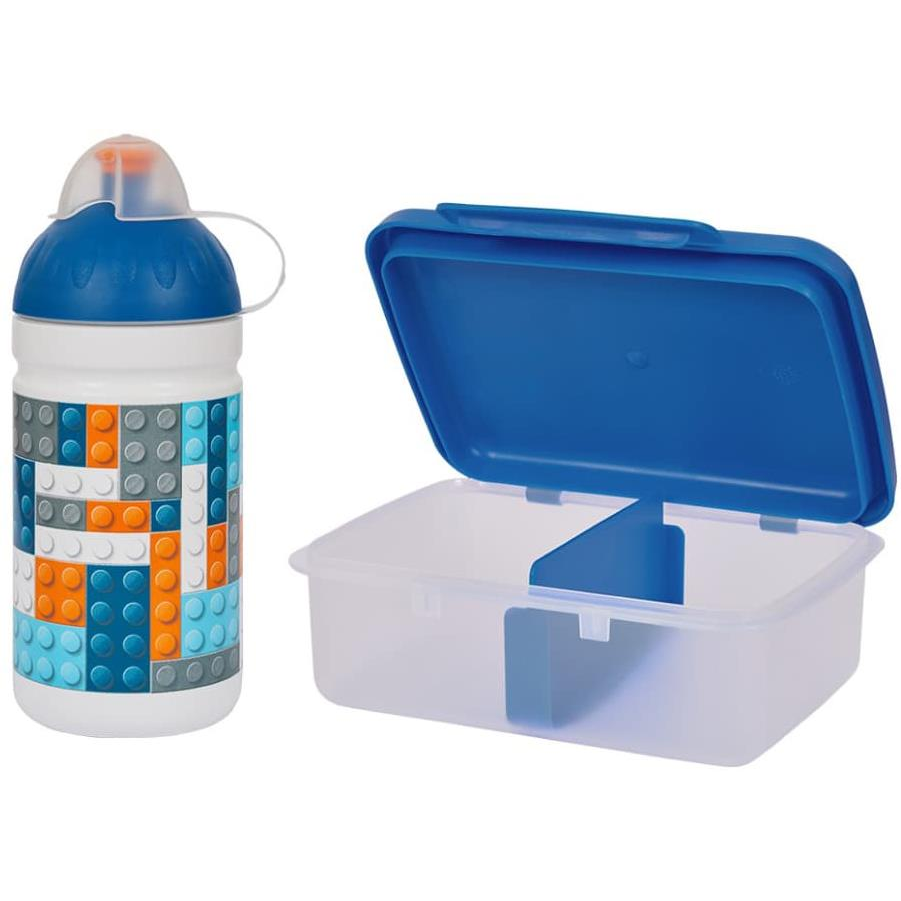 ZDRAVÁ LAHEV uzsonnás doboz + kulacs szett, 0,5 l, kockás minta (263455250)