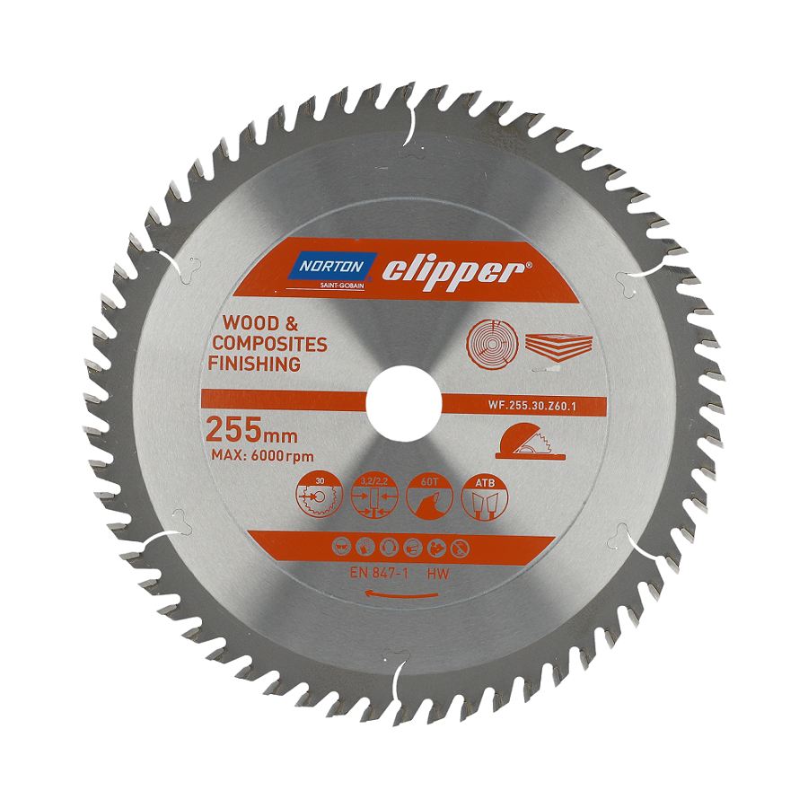 Látványos fűrésztárcsa Norton 250x30mm Z60 HM (70184608110)