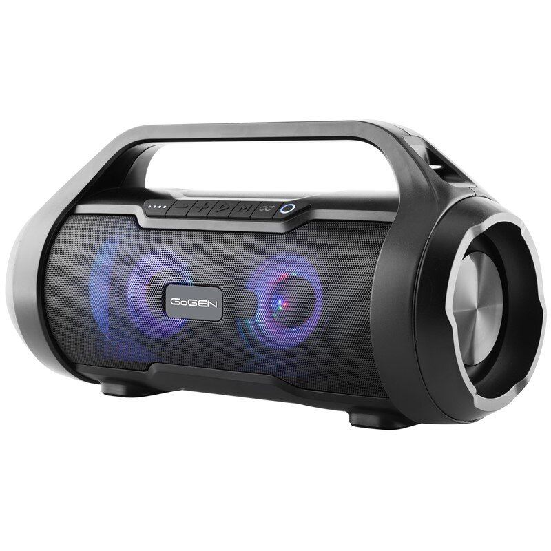 PRENOSNÁ BLUETOOTH REPRODUKTOR 40W FM AUX RÁDIO až 15h USB MicroSD GoGEN (BPS340)