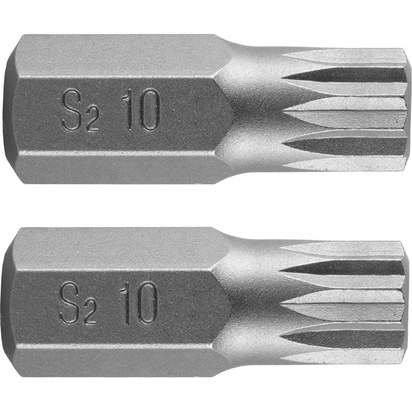NEO 10-902 Spline Bit, 3/8", M10X30mm, S2, 2db (V31AC-TOP-10-902)