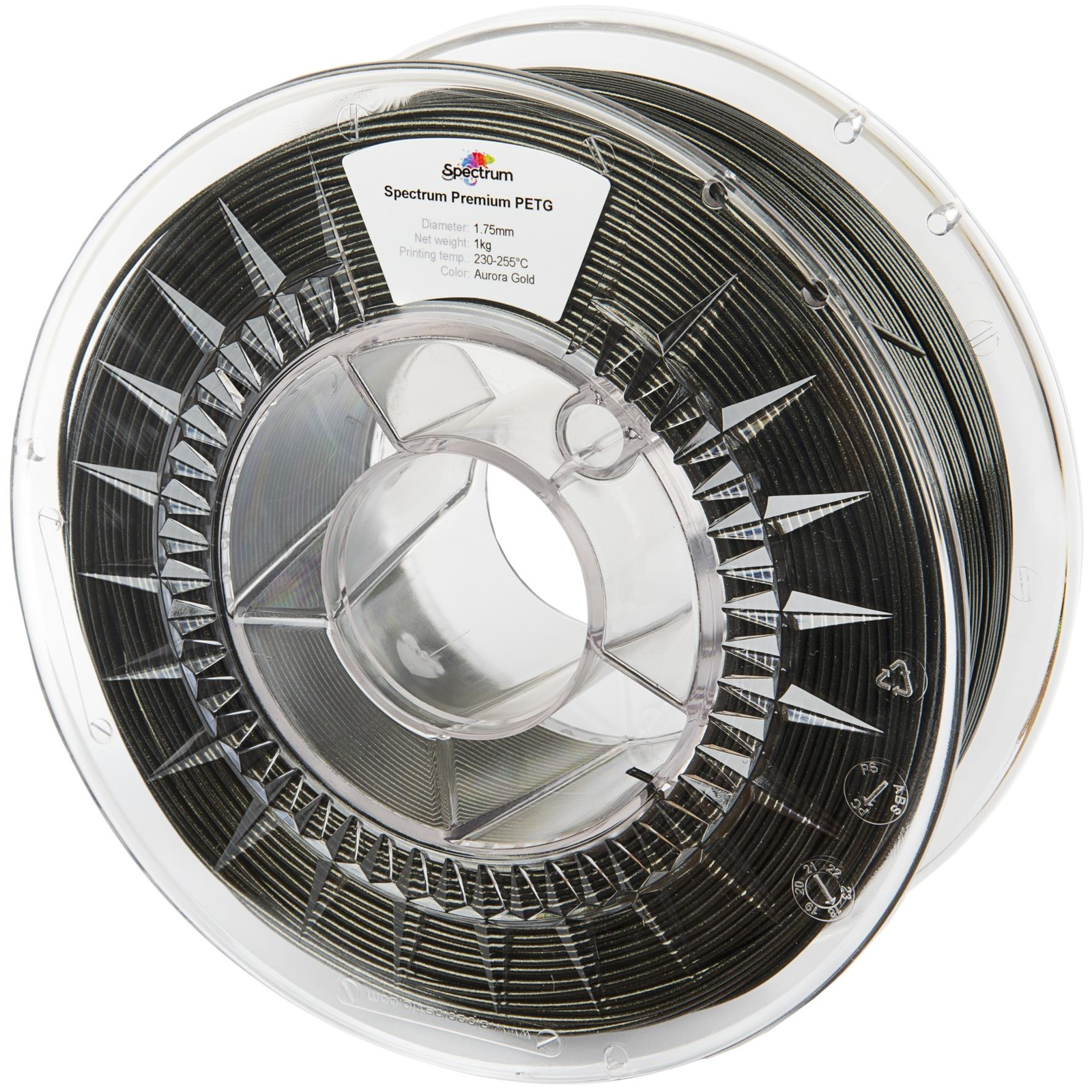 Spectrum 3D nyomtatószál, Premium PET-G, 1,75 mm, Aurora Gold, 1 kg (80312)