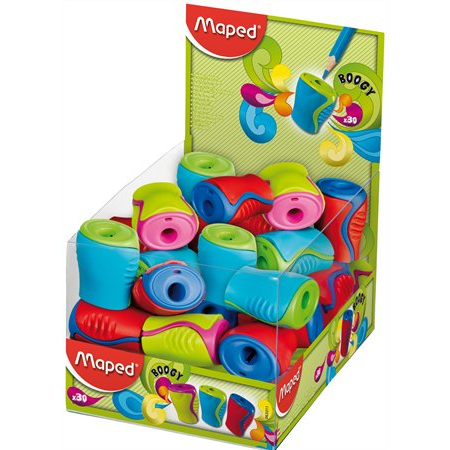Maped Boogy egylyukú hegyező display - Vegyes színek 30 db (063311)