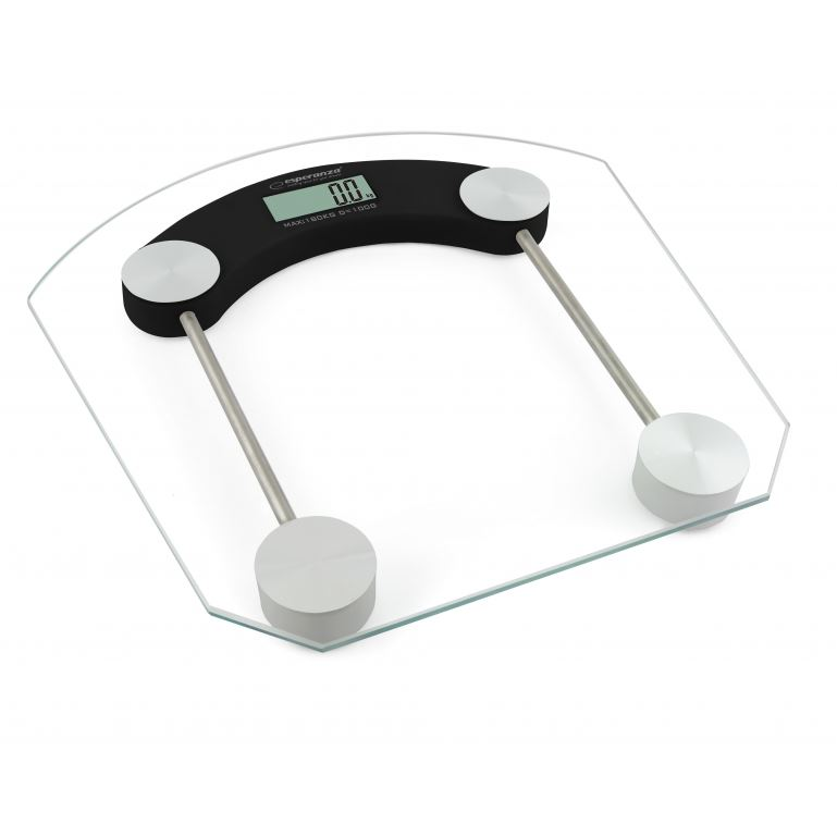 Esperanza Pilates fürdőszobai mérleg fekete (EBS008K) (EBS008K)
