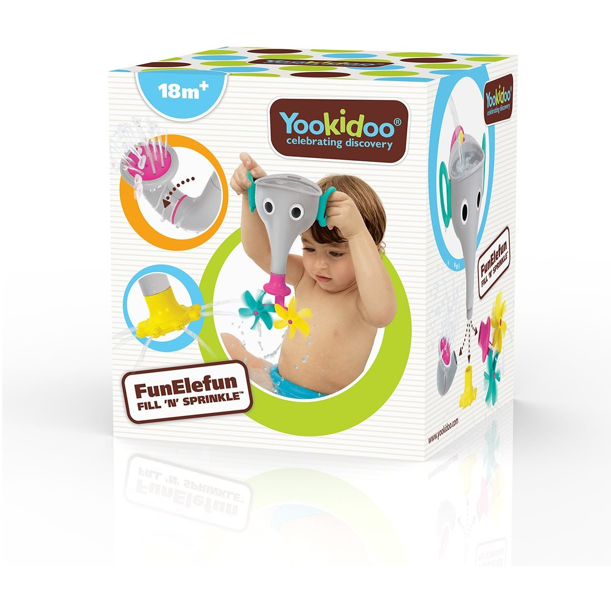 Yookidoo - Fürdő elefánt - szürke (7290107723060)