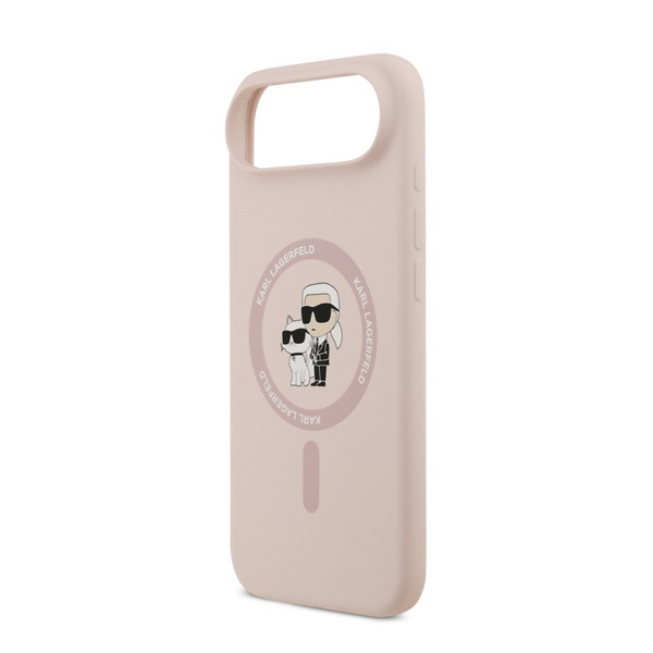 CG MOBILE KARL LAGERFELD LIQUID SILICONE KARL AND CHOUPETTE MAGSAFE szilikon telefonvédő (ütésállóság, MagSafe) RÓZSASZÍN Apple iPhone Air (KLHMP17MSCMKCRHP)