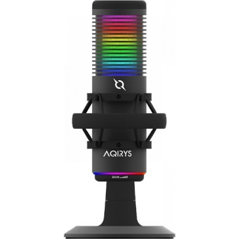 Aqirys Galileo Asztali Kondenzátoros Kardoid Mikrofon - Fekete (AQI-GA-MC-2)