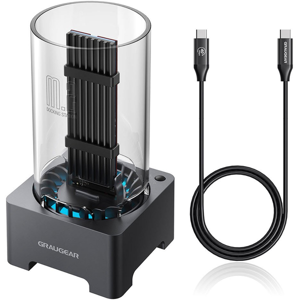 GRAUGEAR Docking Station USB 4.0 f. M.2 PCIe Gen4x4 NVMe SSD