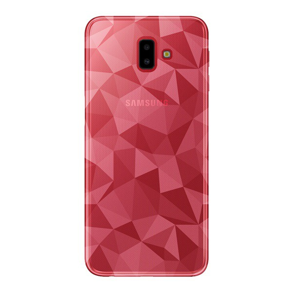 Szilikon telefonvédő (3D, gyémánt minta) ÁTLÁTSZÓ [Samsung Galaxy J6 Plus (SM-J610F)] (5996457821143)