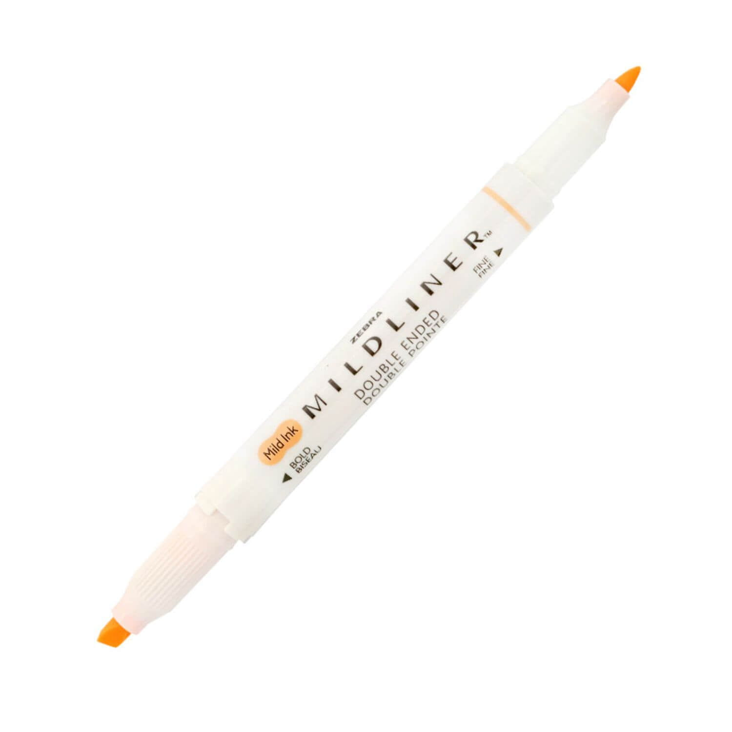 Zebra Mildliner Fluorescent 1/3,5mm kétvégű Ecsetirón - Narancs (78190)