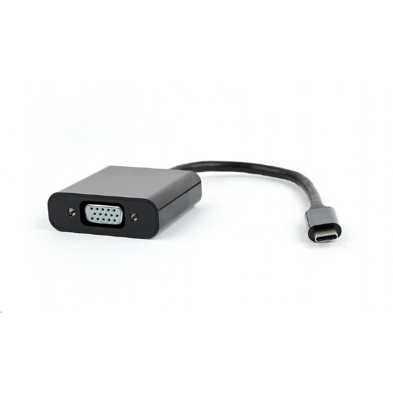 Gembird Cablexpert USB-C -> VGA female adapter, fekete (AB-CM-VGAF-01) (AB-CM-VGAF-01)