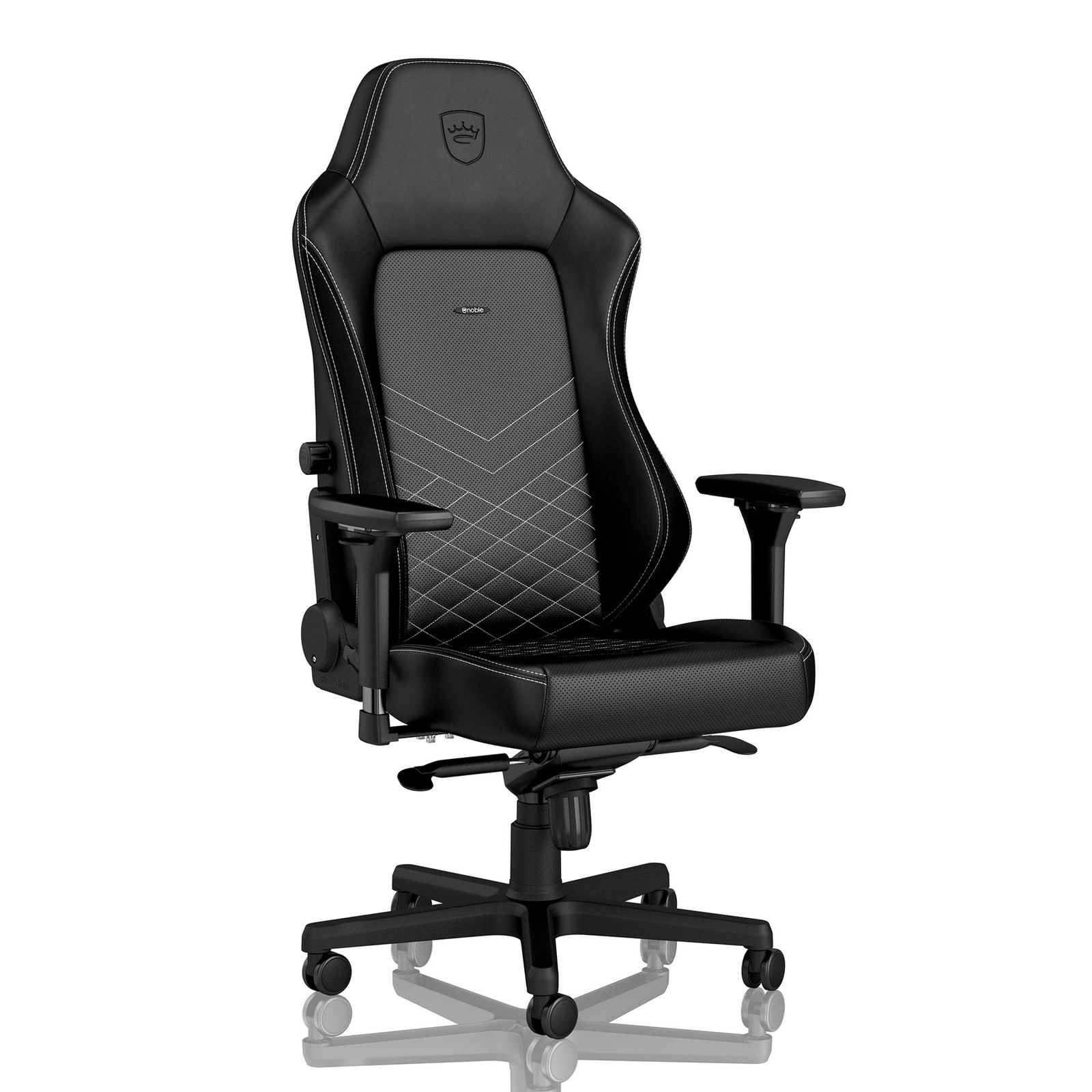 noblechairs Hero fekete/platinafehér (NBL-HRO-PU-BPW)