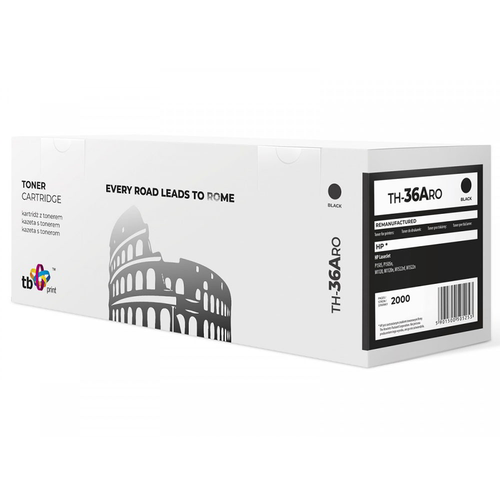 TB TH-36ARO (HP CB436A) Toner Fekete (TH-36ARO)