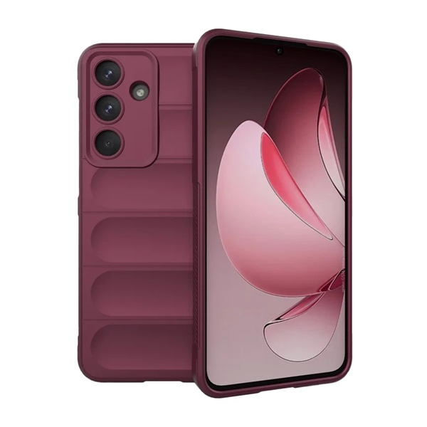 Szilikon telefonvédő (ütésállóság, kameravédő, 3D) BORDÓ Samsung Galaxy S25 FE (SM-S731) "Gigapack csomagolás" (GP-172552)