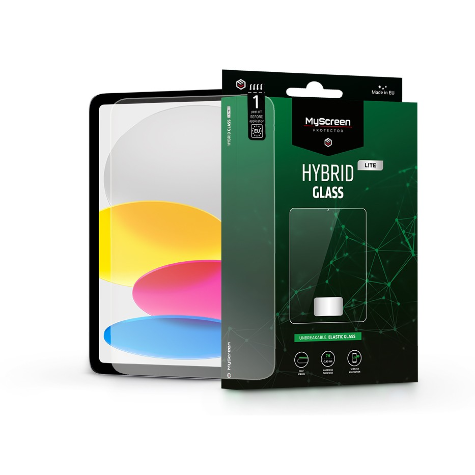 Apple iPad 10.9 (2022) rugalmas üveg képernyővédő fólia - MyScreen Protector Hybrid Glass Lite - transparent Apple iPad 10.9 (2022) rugalmas üveg képernyővédő fólia - MyScreen Protector Hybrid Glass Lite - transparent