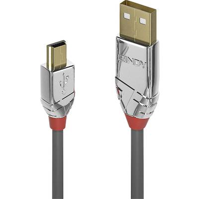 Lindy 36631 USB-kabel USB 2.0 1 m USB A Mini-USB B Grå