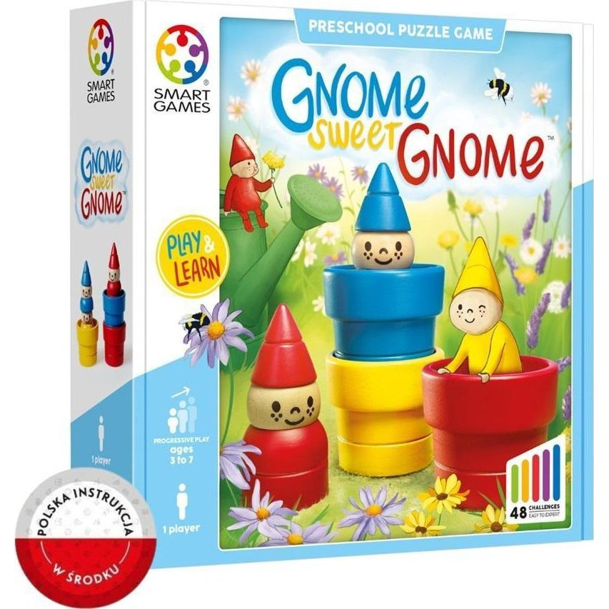 SmartGames Gnome Sweet Gnome Társasjáték Oktató (5414301525622)