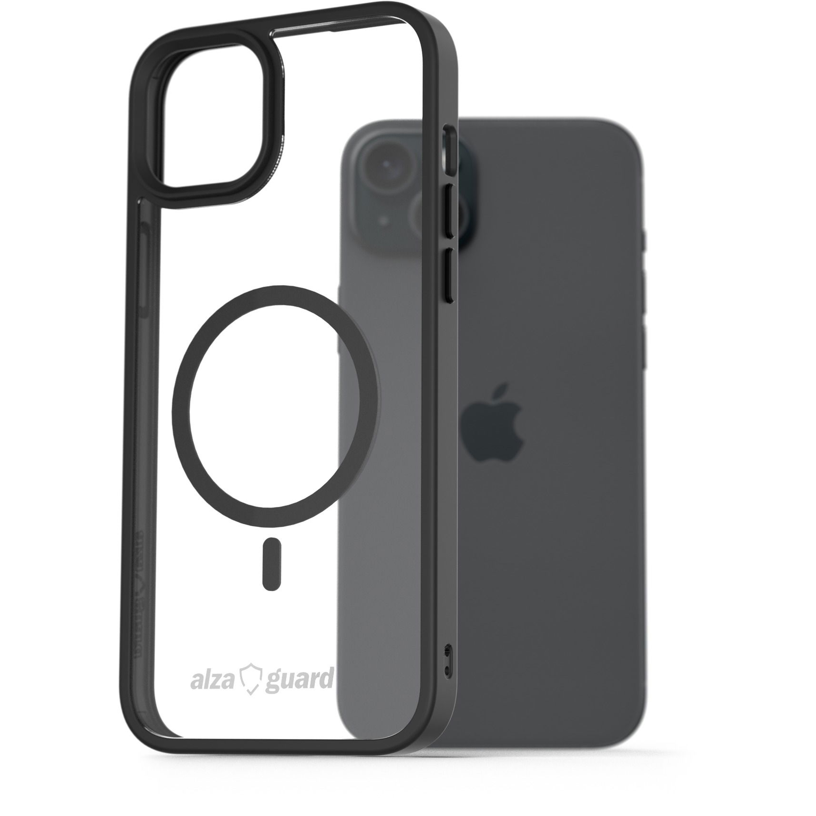 AlzaGuard iPhone 15 Plus Clear TPU Case Compatible with Magsafe tok (AGD-PCMT28B)