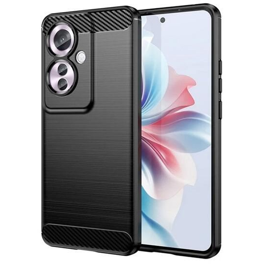 Gigapack Oppo Reno11 F szálcsiszolt, karbon mintás tok fekete (GP-157261) (GP-157261)