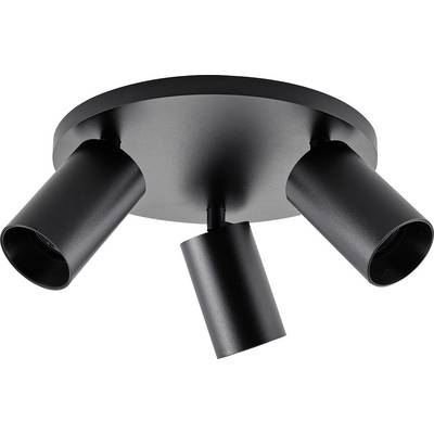 Deko Light 348256 Can Tilt rund, 3x 7,5 W GU10, Schwarz Mennyezetre építhető lámpa GU10 7.5 W Fekete (348256)