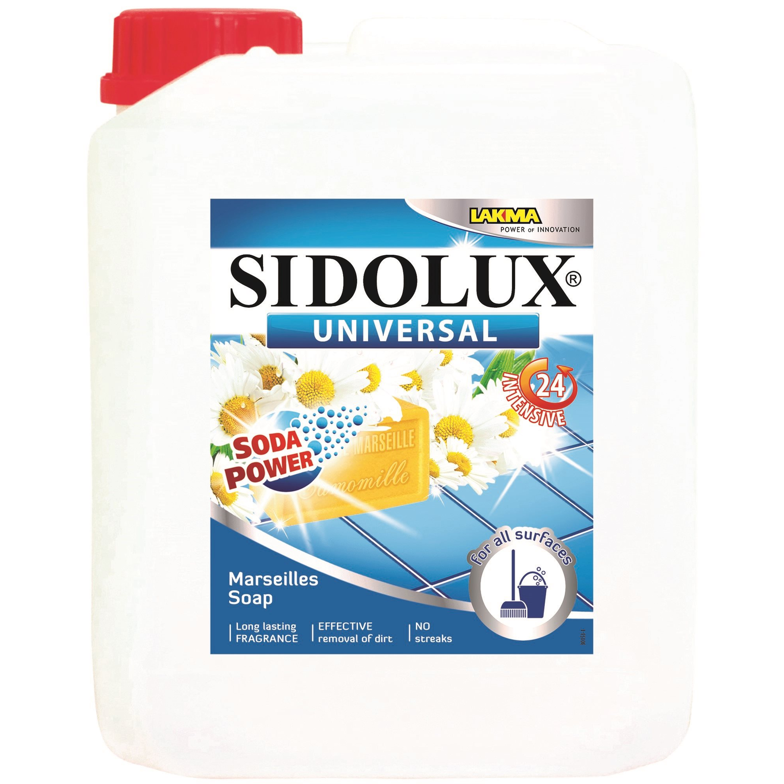 SIDOLUX Universal Soda Power, Marseille szappan illatú, 5l (5902986205286)