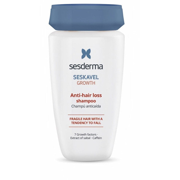 SESDERMA, SESKAVEL Growth hajhullás elleni sampon, serkenti a hajnövekedést, ellenállóbbá és dúsabbá teszi, A-vitaminnal és nanotechnológiával, 250ml