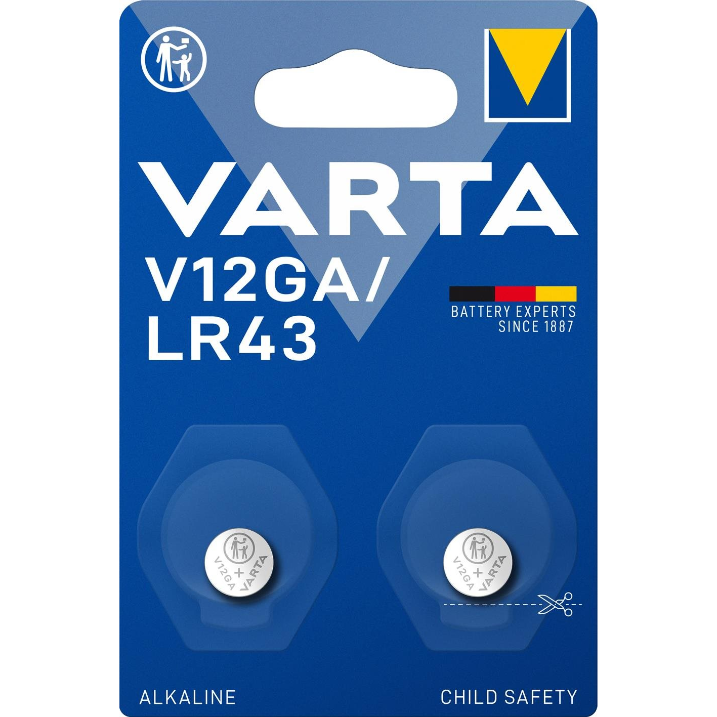 VARTA V12GA/LR43 Speciális alkáli elem - 2 db (4278101402)