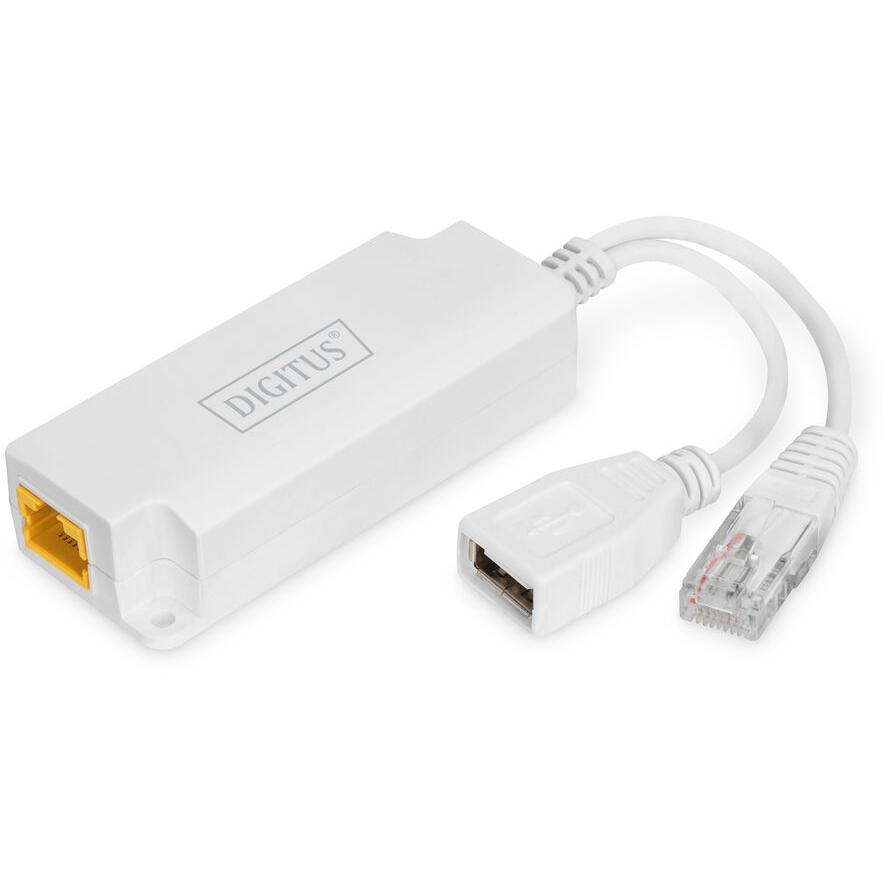 Digitus DN-95208 hálózati elosztó Fehér Ethernet-áramellátás (PoE) támogatása (DN-95208)