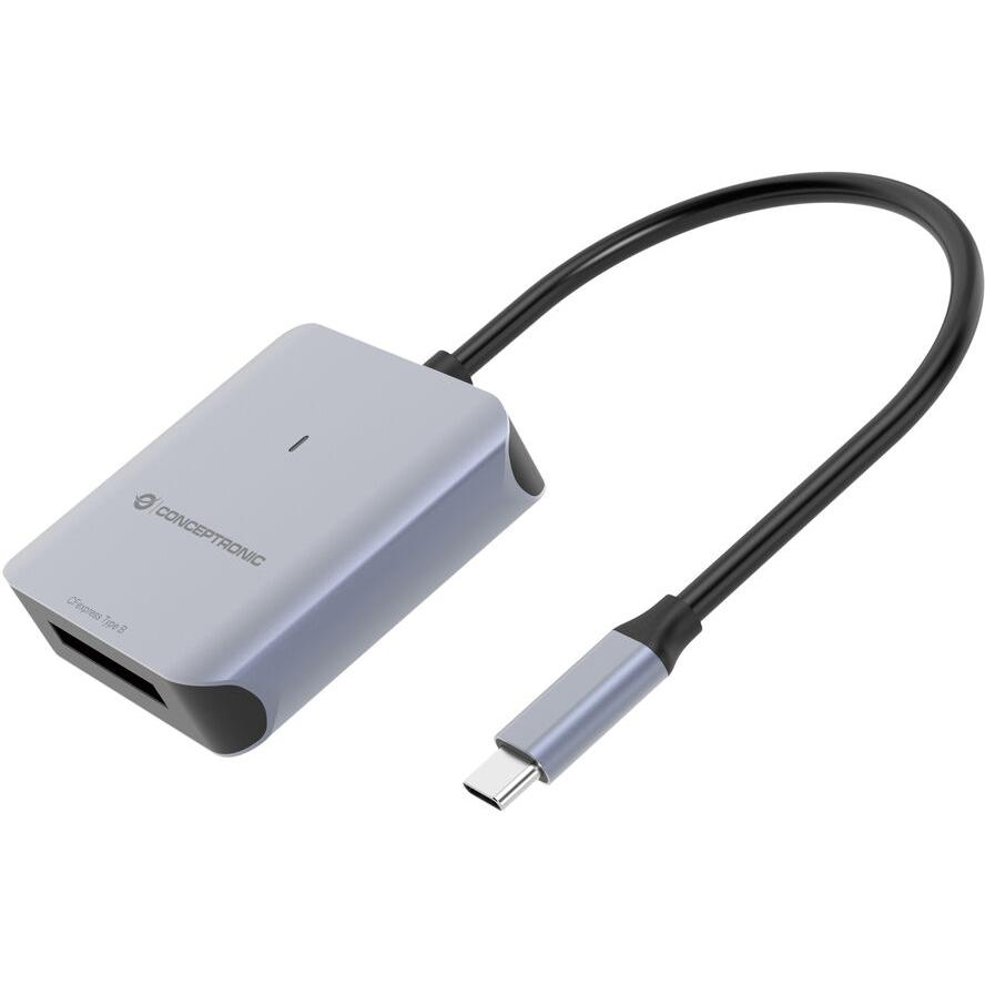 Conceptronic BIAN08G kártyaolvasó USB 3.2 Gen 2 Type-C Szürke (BIAN08G)
