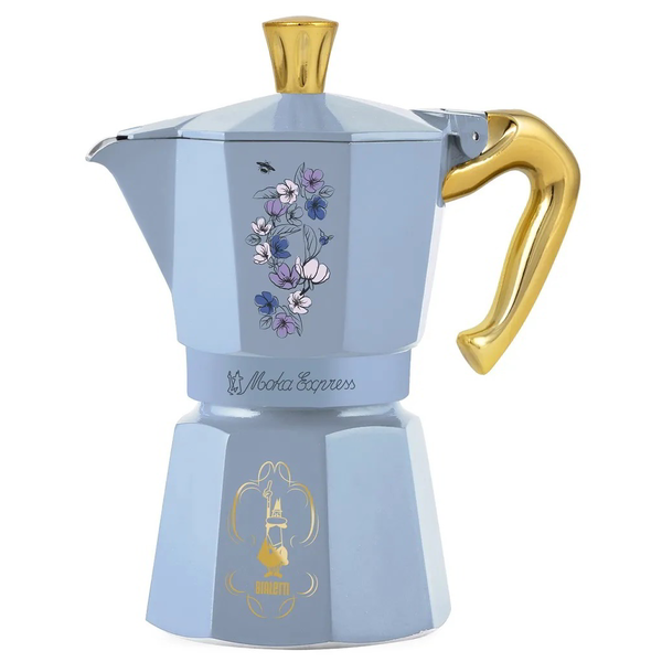 Bialetti Bridgerton Moka Express 6 személyes Kotyogós kávéfőző - Kék