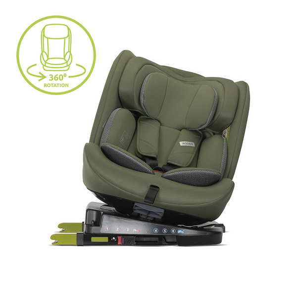 LORELLI Rodeo 360 isofix autósülés i-Size 40-150 cm - Green&Grey
