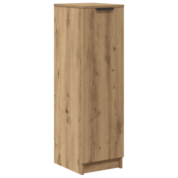 kézműves tölgy színű szerelt fa cipőszekrény 29,5x35x100,5 cm
