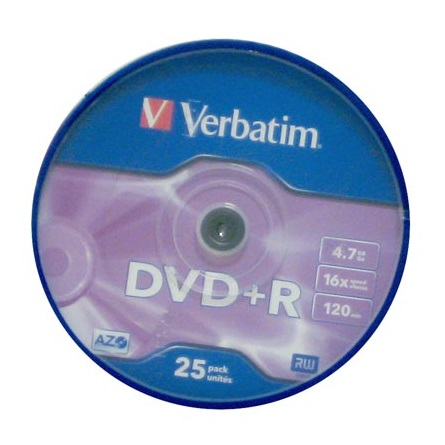Verbatim DVD+R Matt Silver 4,7 GB 25 stuk(s)
