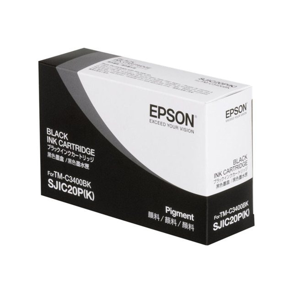 Epson SJIC20P(K) BLACK ink cartridge for TM-C3400BK inktcartridge 1 stuk(s) Origineel Zwart