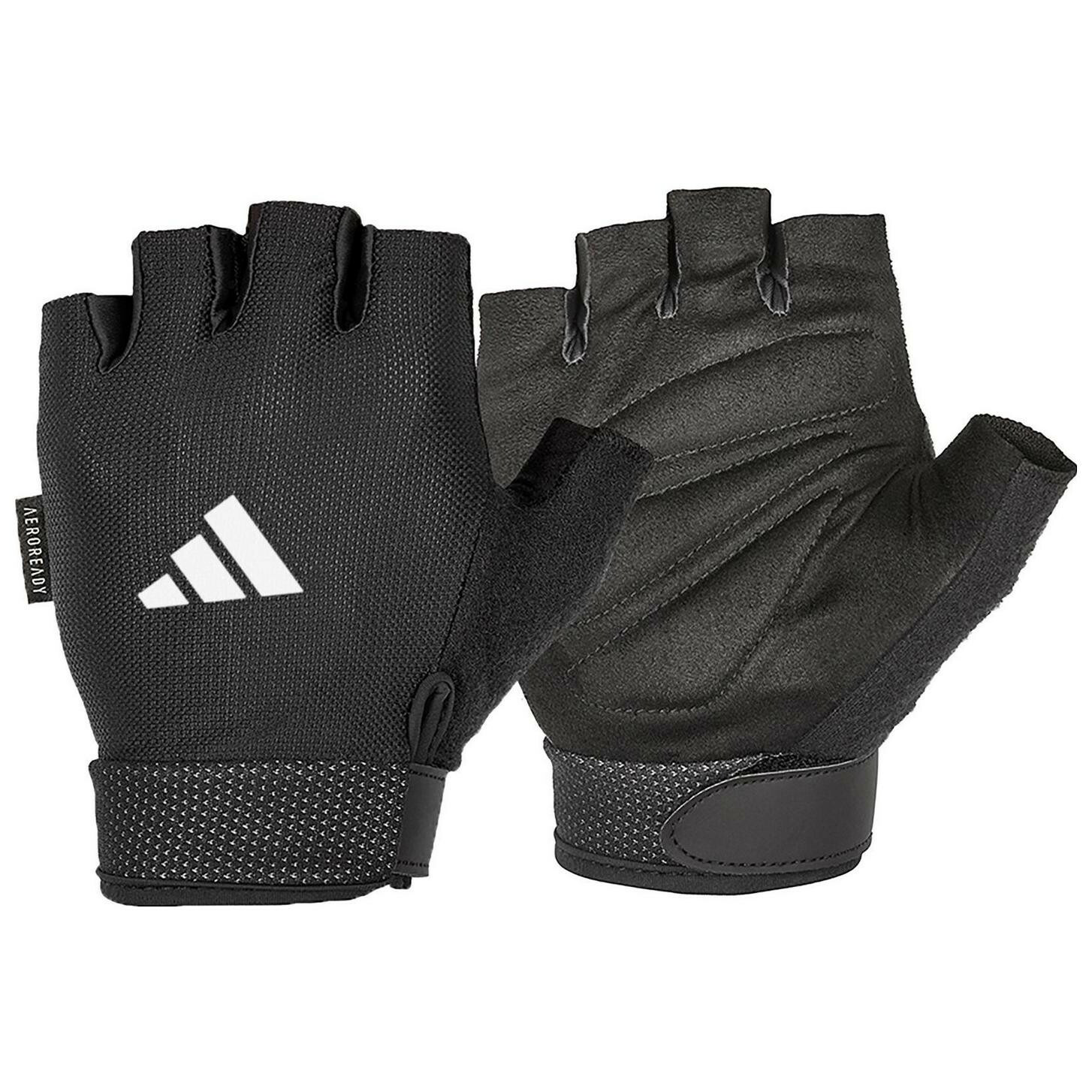 Adidas Essential Állítható Légáteresztő Sport Védőkesztyű M - Fekete (ADGB-12424-NL)