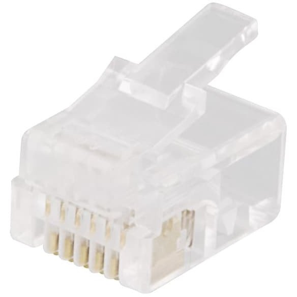 S-Impuls Western Stecker RJ45, 8P8C, vergoldet, Langversion (25 Stück)