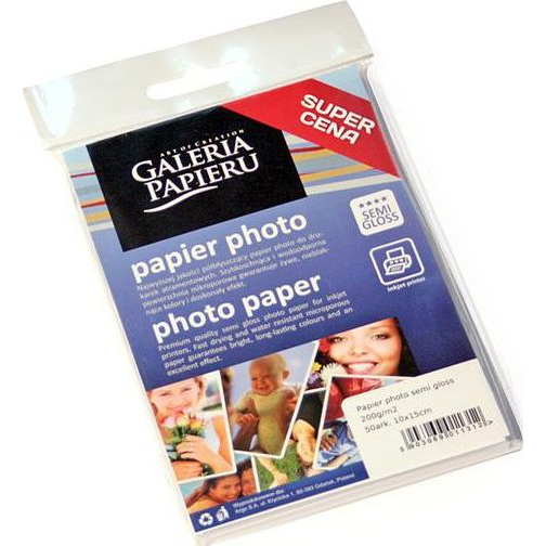 Lesklý fotopapier Galeria 10 x 15 cm 200 g/m2 50 ks