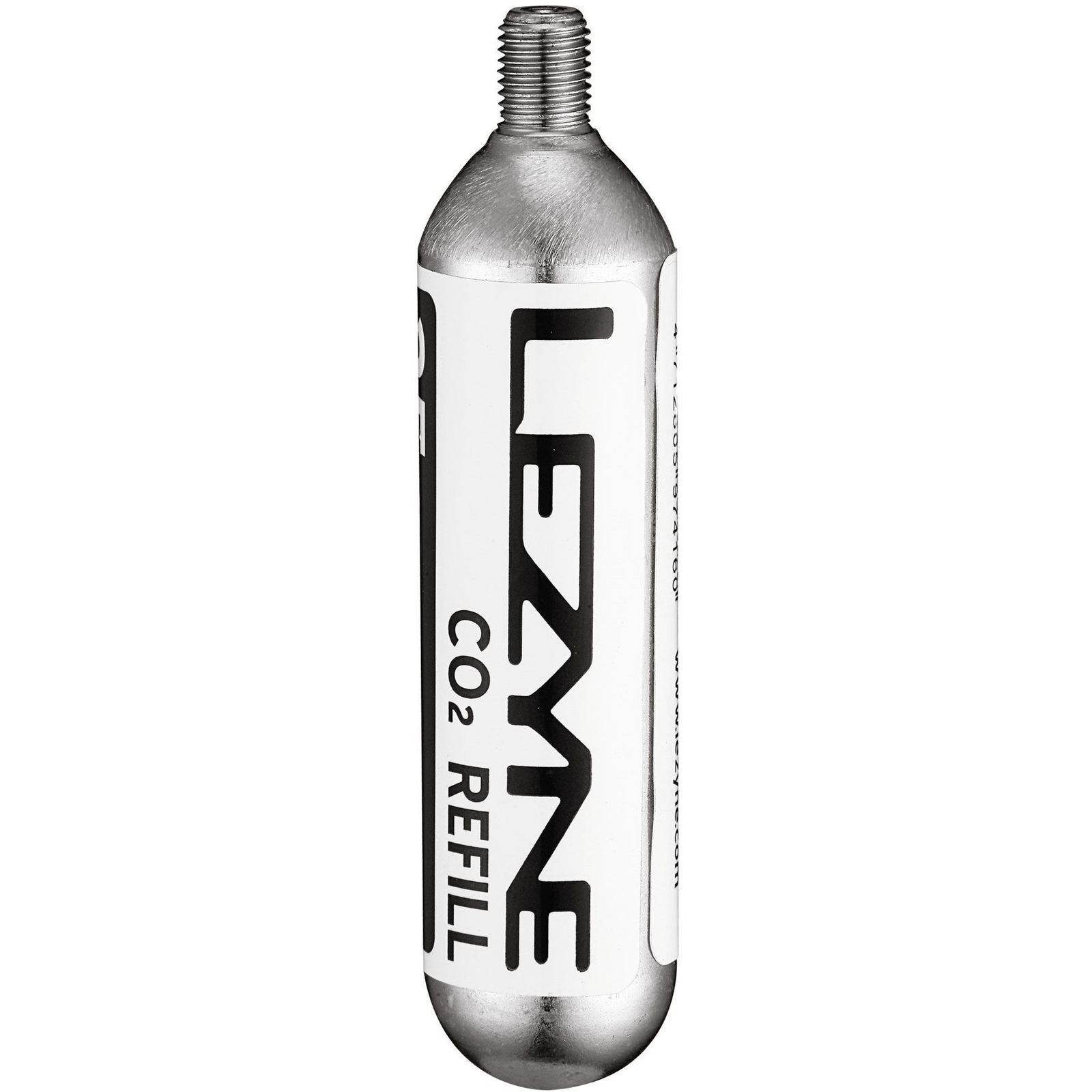 Lezyne CO2 patron, 25 g, Silver/ W/B Sticker (4712805976232)