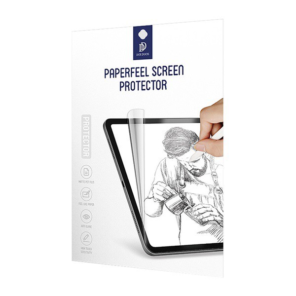 Apple IPAD mini 6 (2021) Dux ducis paperfeel screen protector (цял екран, извит, 0,15 мм, без пръстови отпечатъци, хартиен ефект) прозрачен